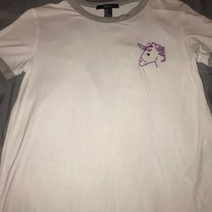 Medium unicorn Forever21 shirt
